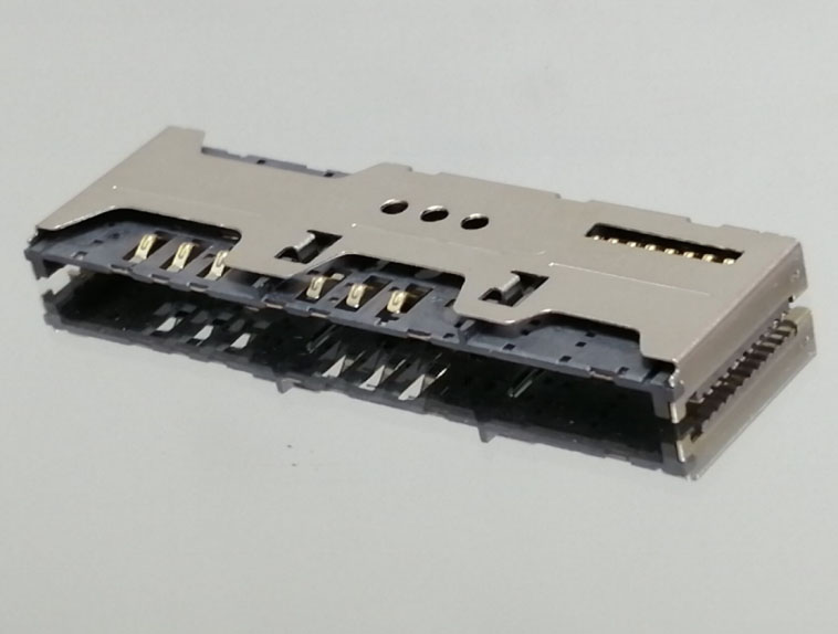 3 IN 1 CARD SMT TYPE CONN H=3.35 49.95+15. 70+3.35
