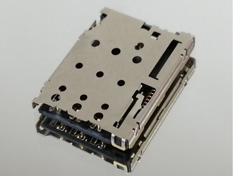 6Pin 1.25H PUSH Nano SIM 6Pin 1. 25H PUSH PUSH Nano SIM CARD CONN 11. 2+13. 9+1.25