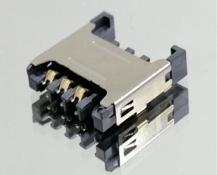 MICRO SIM CARD 6PIN l 8PIN H=2.65 12. 9+13.7+2.65