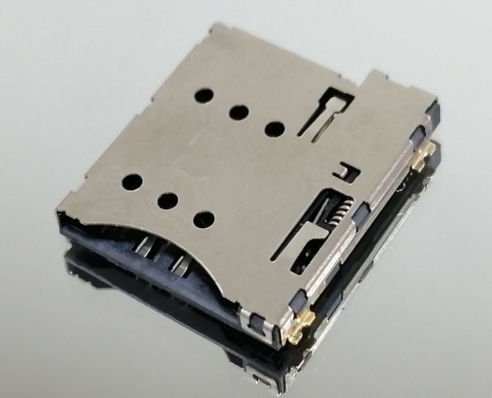 MICRO SIM CARD H=1.35 PUSH 7PIN (ɜyPIN) 17.2+15. 30+1. 35