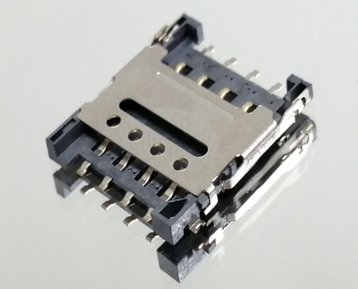 MICRO SIM CARD4+2PIN wʽ H=1.50 16.0+14. 9+1.5