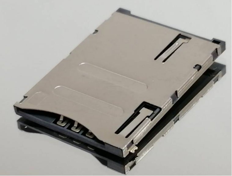 PUSH SIM CARD 6+1 PIN H=1.85 PH=1. 27 13.4 26.85+19. 20+1. 85
