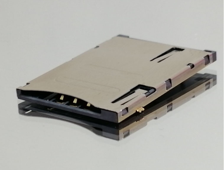 PUSH SIM CARD 6+1 PIN H=1.85 PH=1. 27 14.0 26.85+19. 20+1. 85